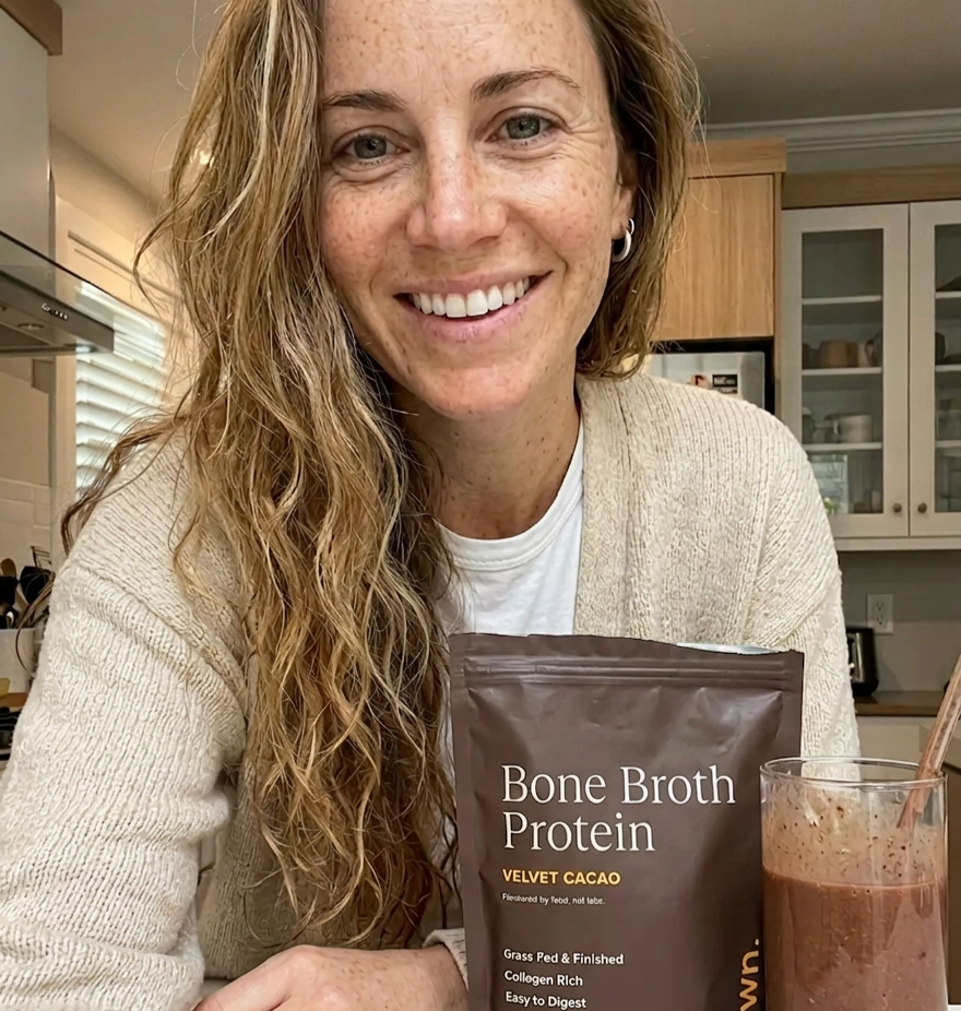 HEWN Bone Broth Protein with Velvet Cacao and Silk Nectar Vanilla